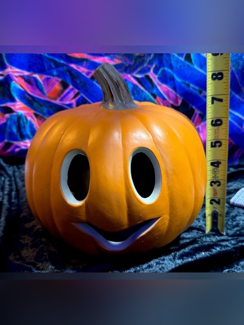 Vintage Pumpkin Jack O Lantern Lighted Halloween Fall Decor - Picture 5 of 14